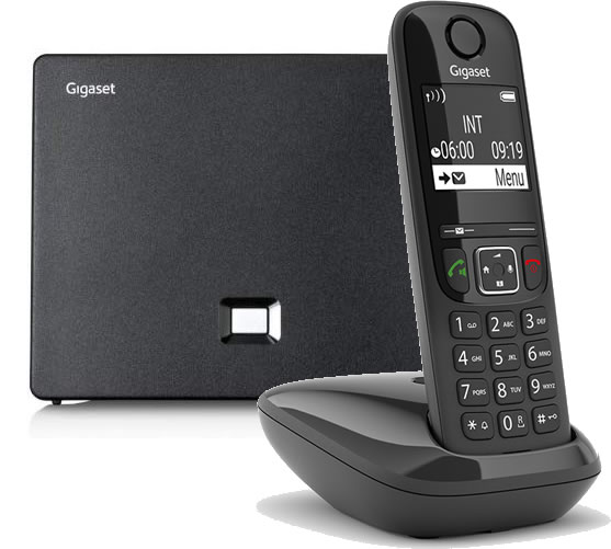 Gigaset AS 690 IP telefono cordless voip Gigaset as690 IP con base